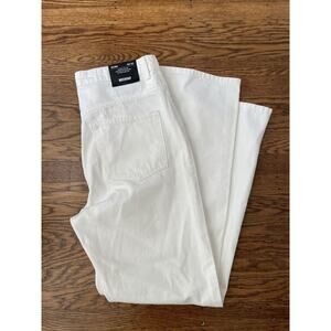 New Weekday Rowe Jeans Womens Size 32X32 Extra High Straight White 5 Pocket